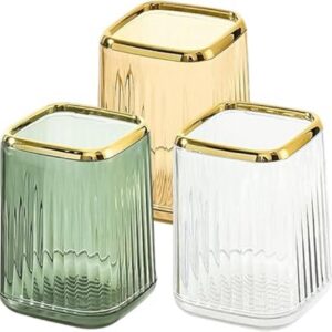 luxury makeup brush holder organizer for vanity brushes holders container storage cup with striped d 79.2